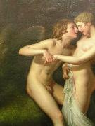 Hugh Douglas Hamilton Cupid and Psyche in the natural bower Spain oil painting artist